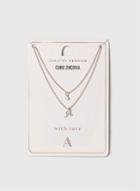 Dorothy Perkins Rose Gold Initial A Necklace