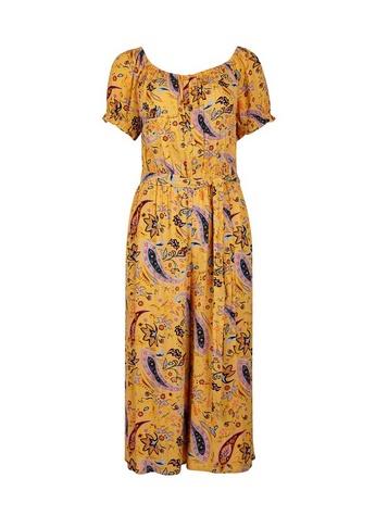 Dorothy Perkins Yellow Paisley Print Jumpsuit