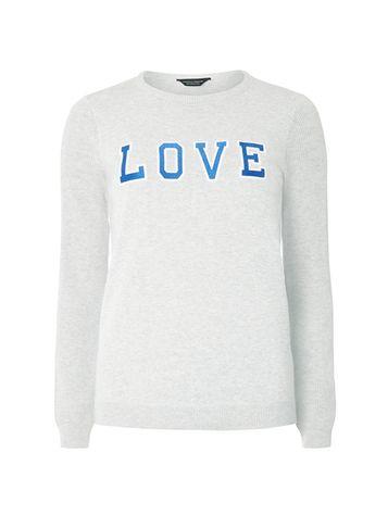 Dorothy Perkins Grey Love Motif Jumper