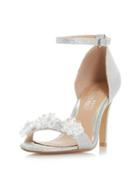 Dorothy Perkins *head Over Heels By Dune Silver 'muse' Heeled Sandals