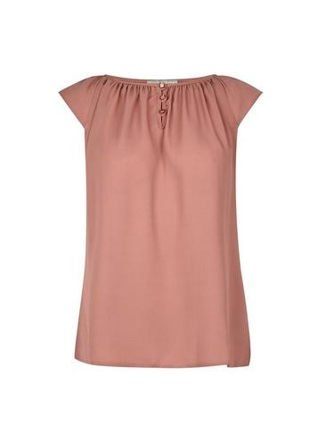 *billie & Blossom Rose Button Front Shell Top