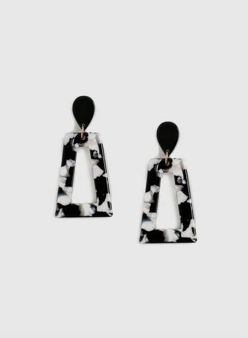 Dorothy Perkins Multi Colour Marbled Triangle Earrings