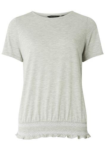 Dorothy Perkins Grey Shirred Hem Top