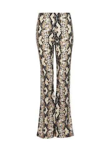 Dorothy Perkins Multi Colour Snake Print Kick Flare Trousers