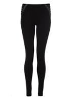 Dorothy Perkins *quiz Black Lace Up Leggings