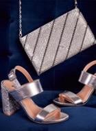 Dorothy Perkins Silver 'strike' Heeled Sandal