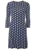 Dorothy Perkins *tall Blue Geometric Print Swing Dress