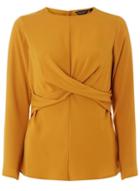 Dorothy Perkins Ochre Knot Front Top