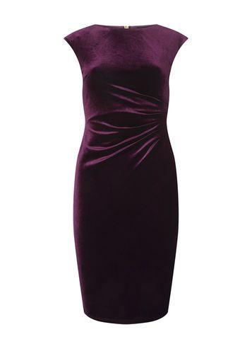 Dorothy Perkins *billie & Blossom Blackcurrant Velour Bodycon Dress