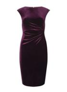 Dorothy Perkins *billie & Blossom Blackcurrant Velour Bodycon Dress