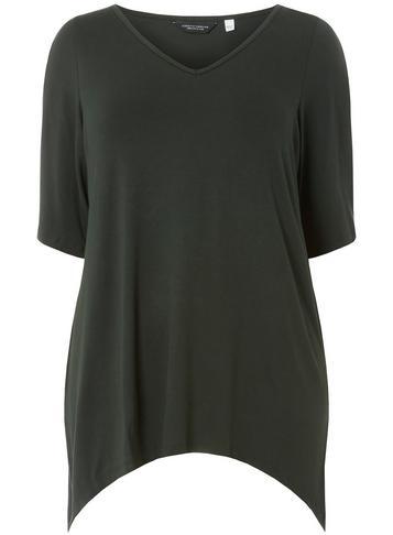 Dorothy Perkins *dp Curve Green Cold Shoulder Top