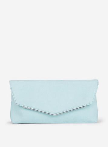 Dorothy Perkins Mint Metal Bar Clutch Bag