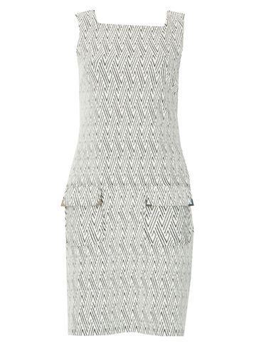 Dorothy Perkins *izabel London Black And White Pocket Shift Dress