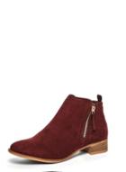 Dorothy Perkins Burgundy 'micha' Ankle Boots