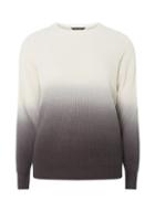 Dorothy Perkins Navy And Cream Dip Dye Jumper