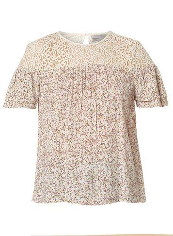 Dorothy Perkins *vero Moda Cream Lace Detail Top