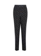 Dorothy Perkins *tall Black Floral Print Trousers