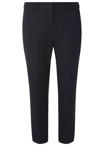 Dorothy Perkins Blue Regular Textured Slim Leg Trousers