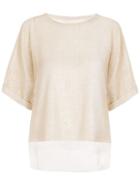 Dorothy Perkins *quiz Textured Chiffon Top