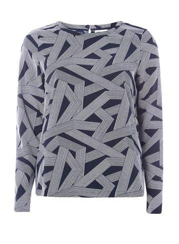 Dorothy Perkins *noisy May Navy Long Sleeve Top