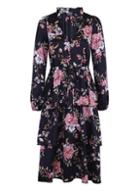 Girls On Film *girls On Film Multi Floral Tie Midi Dress