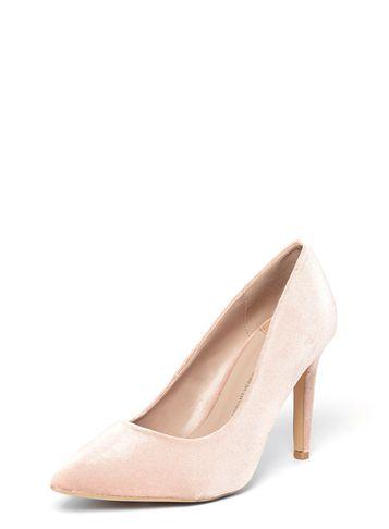 Dorothy Perkins Wide Fit Rose Velvet 'emily' Court Shoes