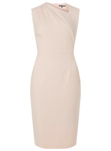Dorothy Perkins *tall Blush Pleat Polly Pencil Dress