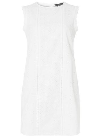 Dorothy Perkins Ivory All Over Broderie Shift Dress