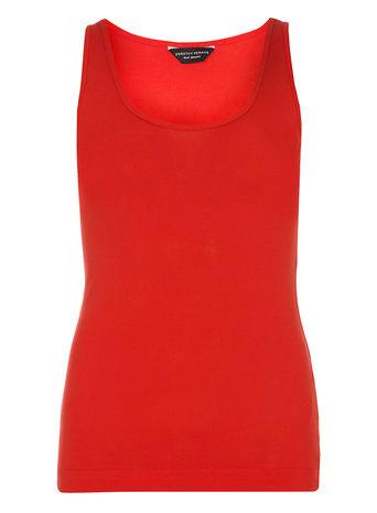 Dorothy Perkins Red Scoop Neck Vest Top