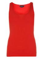 Dorothy Perkins Red Scoop Neck Vest Top