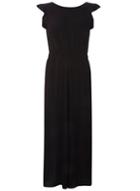 Dorothy Perkins Black Ruffle Tie Back Jumpsuit