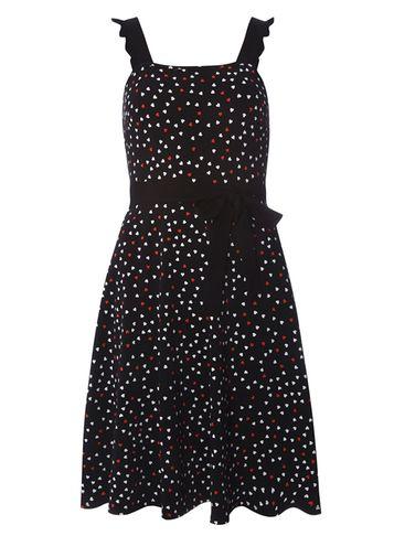 Dorothy Perkins Black Heart Ruffle Sundress