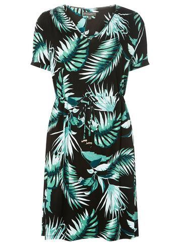 Dorothy Perkins Multi Colour Tropical Print T-shirt Dress