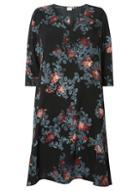 Dorothy Perkins *juna Rose Curve Multi Floral Print Swing Dress