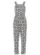 Dorothy Perkins Monochrome Tile Print Jumpsuit