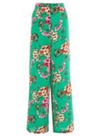 *quiz Green And Pink Palazzo Trousers