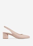Dorothy Perkins Nude Daphy Slingback Court Shoes