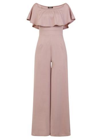 Dorothy Perkins *girls On Film Pink Wide Leg Jumpsuit