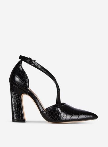 Dorothy Perkins Black Elmo Court Shoes