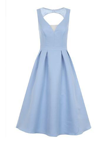 Dorothy Perkins *chi Chi London Mesh Insert Midi Dress
