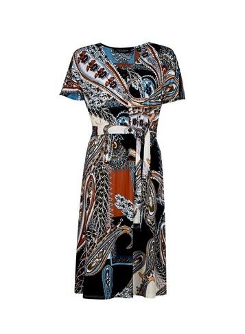 Dorothy Perkins Multi Colour Paisley Print Midi Skater Dress