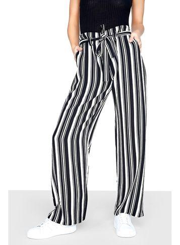 Dorothy Perkins *girls On Film Black White Striped Trousers