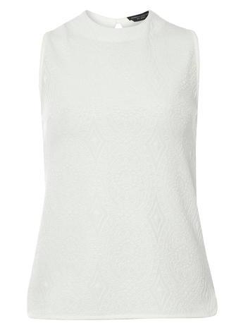 Dorothy Perkins White Textured Shell Top