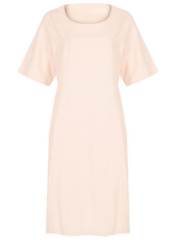 Dorothy Perkins *feverfish Pink Linen Lagenlook Skater Dress
