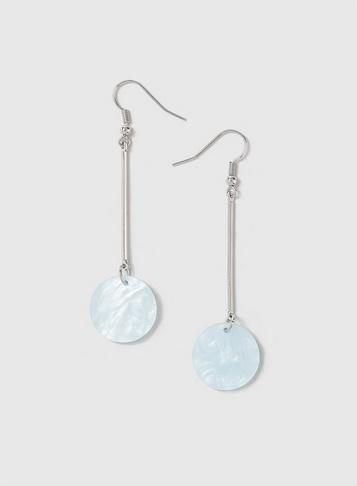 Dorothy Perkins Silver Look Resin Drop Earrings