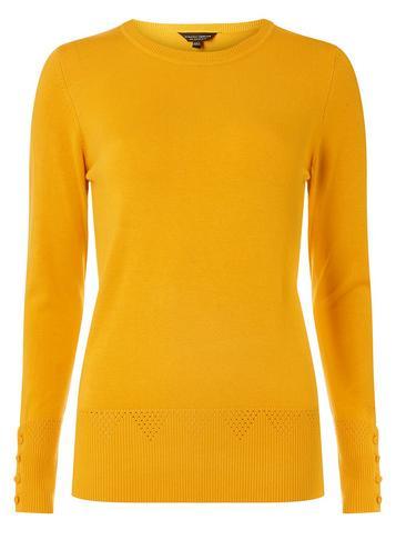 Dorothy Perkins Ochre Cuff Detail Jumper