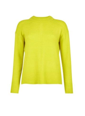 Dorothy Perkins Lime Spandex Step Hem Jumper