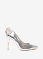 Dorothy Perkins Wide Fit Silver Exclusive 'esta' Court Shoes