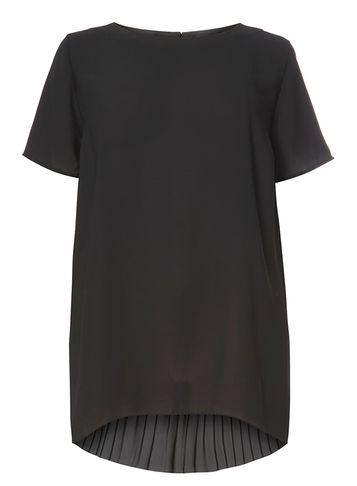 Dorothy Perkins Dp Curve Black Pleat Blouse