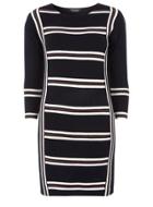 Dorothy Perkins Navy And Ivory Stripe Tunic